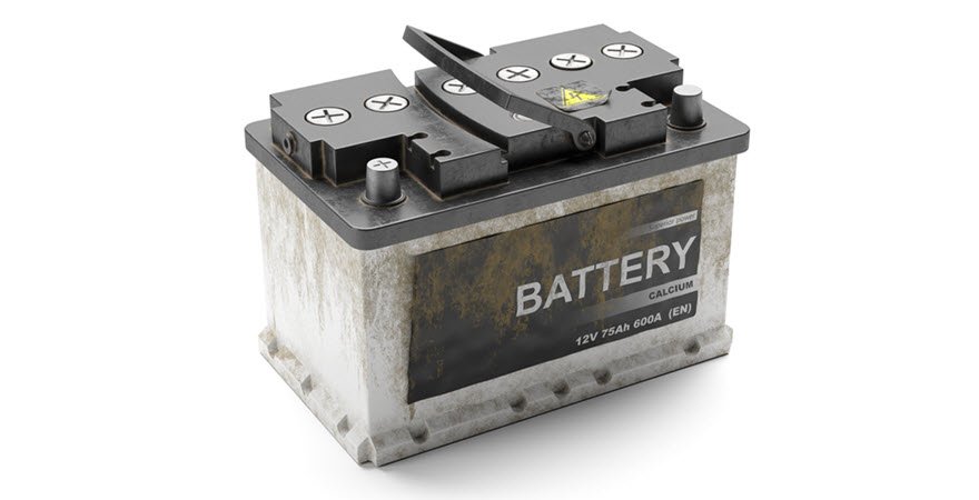 Rusty Car Battery