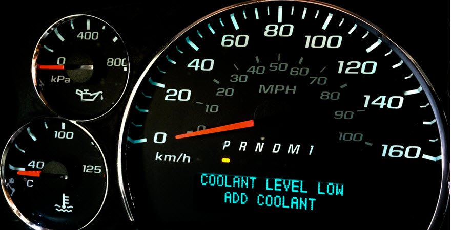 Car Low Coolant Warning