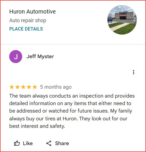 Review of Huron Automotive By Jeff Myster