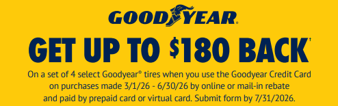 Goodyear Rebate