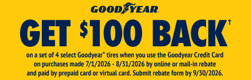 Goodyear Rebate