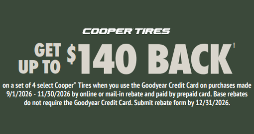 Cooper Tires Rebate